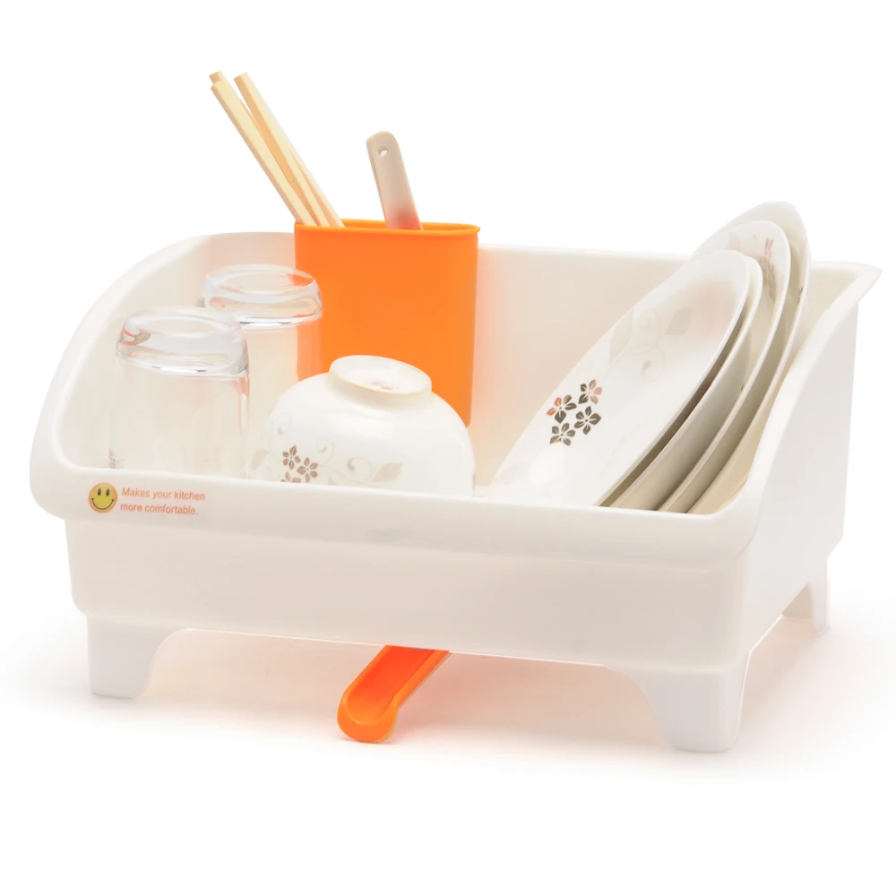Kitchen dish rack plastic thick single layer drip tray tableware rack bowl chopsticks storage basket Lu5296
Kitchen dish rack plastic thick single layer drip tray tableware rack bowl chopsticks storage basket Lu5296