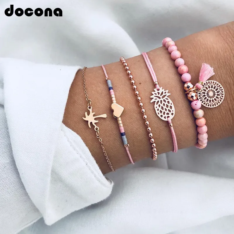 Docona Boho Stone Wood Beads Bracelet Sets Pineapple Coconut Tree Heart Shape Bracelet Set for Women Jewelry 5pcs/1set 6669
Docona Boho Stone Wood Beads Bracelet Sets Pineapple Coconut Tree Heart Shape Bracelet Set for Women Jewelry 5pcs/1set 6669