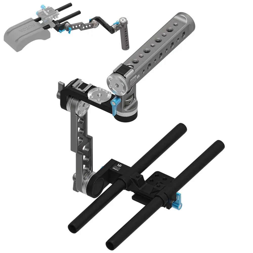 FOTGA DP500 Mark III 3 Top Handle Cage&Front Grip Rig for BMPCC 5D A7 A7R A7S II
FOTGA DP500 Mark III 3 Top Handle Cage&Front Grip Rig for BMPCC 5D A7 A7R A7S II