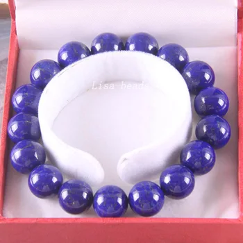 Free Shipping Fine Jewelry Stretch Blue 12MM Round Beads 100% Natural AA Genuine Lapis Lazuli Bracelet 8" with Box 1Pcs RJ022
Free Shipping Fine Jewelry Stretch Blue 12MM Round Beads 100% Natural AA Genuine Lapis Lazuli Bracelet 8" with Box 1Pcs RJ022