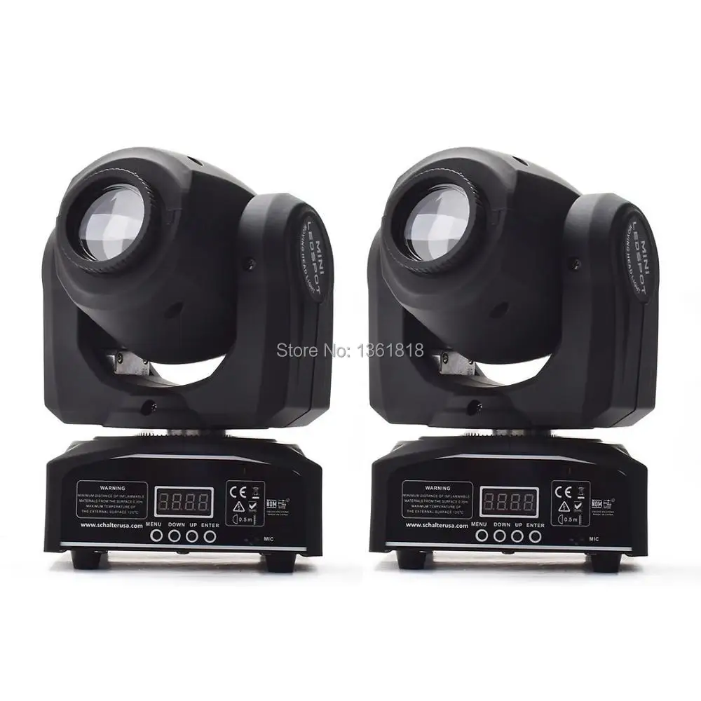 Hong Yi Stage Lighting LED 30W Spots Light DMX Stage Spot Moving 9/11 Channels DJ Effect Stage Lights Mini LED Moving Head
