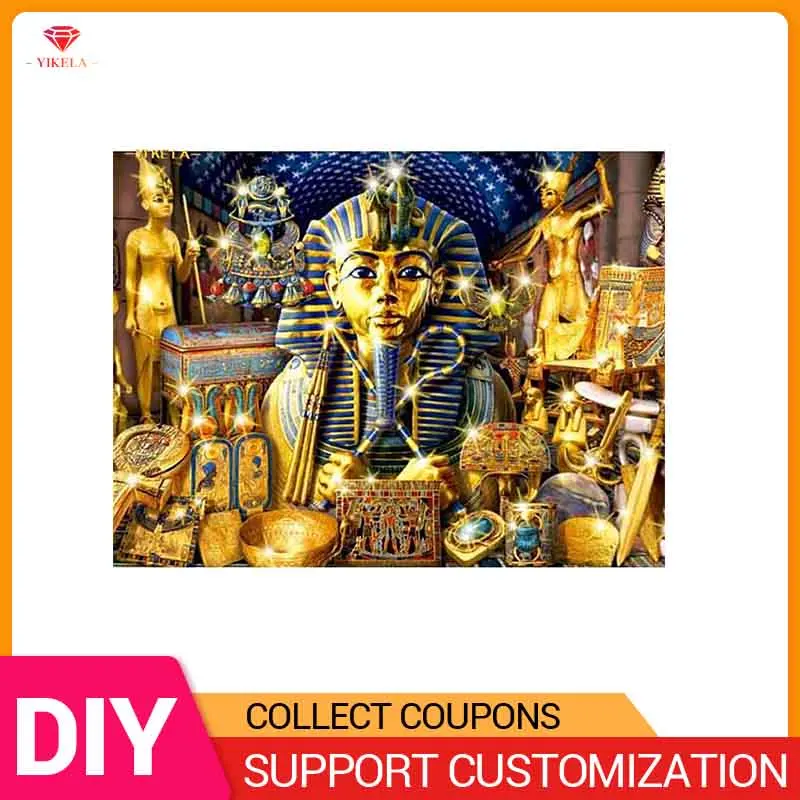 YIKELA DIY 5D Diamond Painting Egyptian Pharaoh Accessory Full Drill Round Diamant Cross Stitch Picture Of Rhinestone Decoration
YIKELA DIY 5D Diamond Painting Egyptian Pharaoh Accessory Full Drill Round Diamant Cross Stitch Picture Of Rhinestone Decoration
