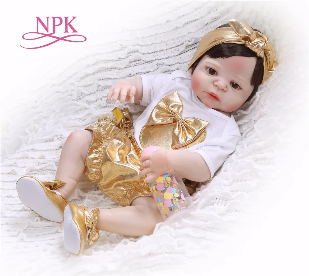 NPK New Arrival 55 cm Silicone Full Body Reborn Doll Real Life golden Princess Baby Doll Gift for Kid Xmas gif
NPK New Arrival 55 cm Silicone Full Body Reborn Doll Real Life golden Princess Baby Doll Gift for Kid Xmas gif