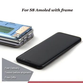 AMOLED LCD for SAMSUNG Galaxy S8 Display S8 Plus G950 G950F G955 G955F Touch Screen Digitizer Assembly +Frame
AMOLED LCD for SAMSUNG Galaxy S8 Display S8 Plus G950 G950F G955 G955F Touch Screen Digitizer Assembly +Frame