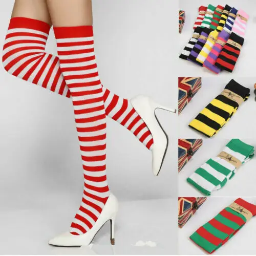 Women's Extra Long Striped Over Knee High Opaque Stockings Women Sexy Striped Thigh High Women's Rainbow Thigh
Women's Extra Long Striped Over Knee High Opaque Stockings Women Sexy Striped Thigh High Women's Rainbow Thigh