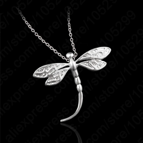 Fashion Personality !!! Romantic 925 Sterling Siver Dragonfly Necklace Sweater Chain Fast Shipping
Fashion Personality !!! Romantic 925 Sterling Siver Dragonfly Necklace Sweater Chain Fast Shipping