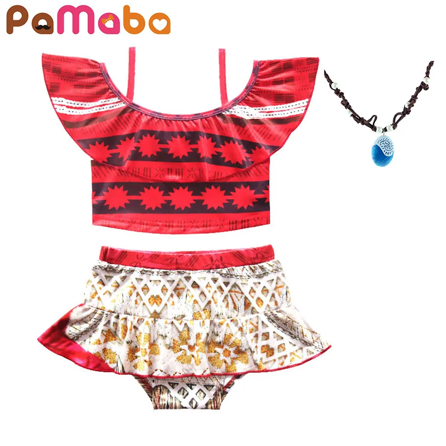 Детский пляжный костюм PaMaBa купальный из двух предметов для маленьких девочек