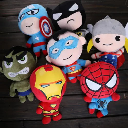 Hot Marvel Avengers 2 Plush Doll Toys High Quality BatMan SuperMan Iron Man Captain America Hulk Thor SpiderMan
Hot Marvel Avengers 2 Plush Doll Toys High Quality BatMan SuperMan Iron Man Captain America Hulk Thor SpiderMan