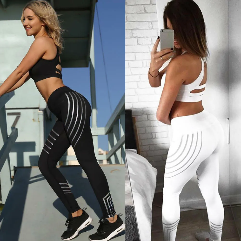 Tight Women Sexy Skinny Stripe Leggings Fitness Black White Pencil Pants Gym Running Workout sports Compression Trousers
Tight Women Sexy Skinny Stripe Leggings Fitness Black White Pencil Pants Gym Running Workout sports Compression Trousers