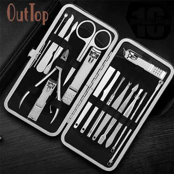 Toiletry Kits OutTop high quality 1Set/16Pcs Stainless Steel Nail Clippers Scissors Suit Set Kits Manicure clean tools Pretty
Toiletry Kits OutTop high quality 1Set/16Pcs Stainless Steel Nail Clippers Scissors Suit Set Kits Manicure clean tools Pretty