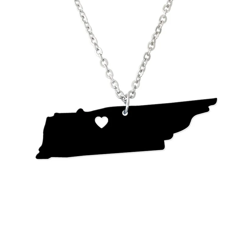 Custom Map Necklace -I heart Tennessee Map Pendant - State Charm TN Map Heart necklace-Personalized jewelry
Custom Map Necklace -I heart Tennessee Map Pendant - State Charm TN Map Heart necklace-Personalized jewelry