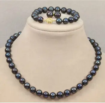 charm Jew.655 natural 10-11mm round natural south sea black pearl necklace Bracelet Earring 14k/20 jewelry set (A0423)
charm Jew.655 natural 10-11mm round natural south sea black pearl necklace Bracelet Earring 14k/20 jewelry set (A0423)