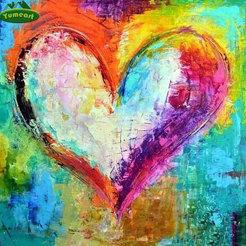 YUMEART 5D DIY Diamond Painting Full Square Drill "Color heart" 3D Embroidery Cross Stitch Heart Shape Romantic Wall Sticker
YUMEART 5D DIY Diamond Painting Full Square Drill "Color heart" 3D Embroidery Cross Stitch Heart Shape Romantic Wall Sticker