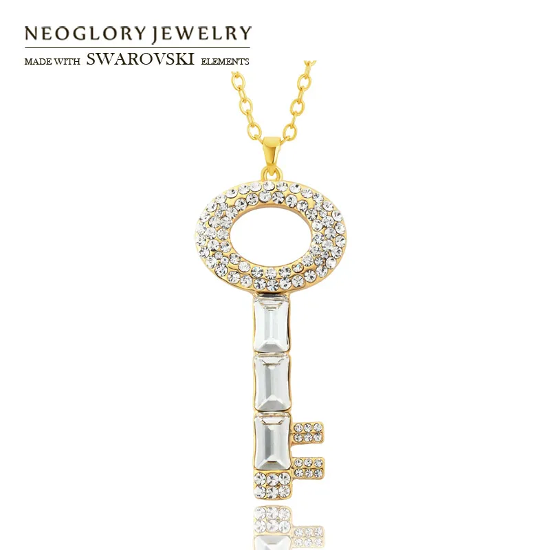 Neoglory Austria Rhinestone Long Charm Pendant Necklace Stylish Key Design Light Yellow Gold Color For Women Jewelry Trendy Sale
Neoglory Austria Rhinestone Long Charm Pendant Necklace Stylish Key Design Light Yellow Gold Color For Women Jewelry Trendy Sale