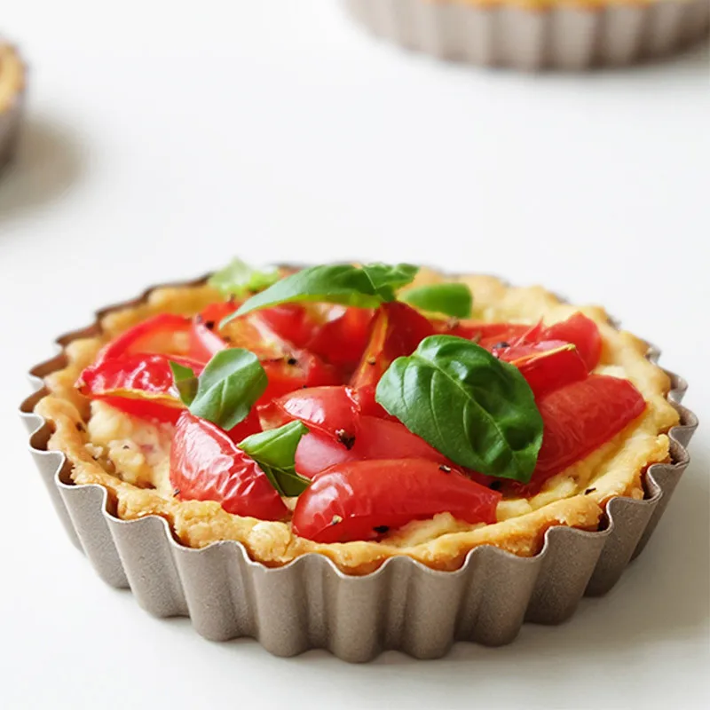 2pcs cake mold Aluminium Alloy Tart Pie Pan Round Shape Mini Pizza Pan Flowery Bakeing Cake Mould Removable Bottom DIY PARTY
2pcs cake mold Aluminium Alloy Tart Pie Pan Round Shape Mini Pizza Pan Flowery Bakeing Cake Mould Removable Bottom DIY PARTY