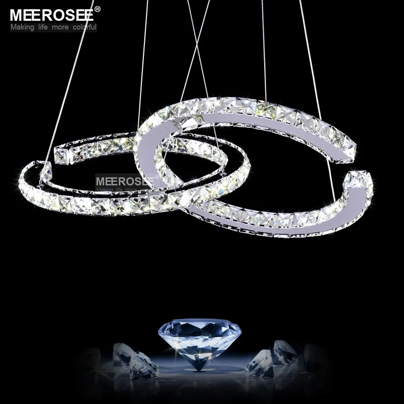 MEEROSEE Crystal Lighting Modern LED Diamond Pendant Light Fitting LED Crystal Fixture Lustres Hanging Drop abajur Lamp For Dini
MEEROSEE Crystal Lighting Modern LED Diamond Pendant Light Fitting LED Crystal Fixture Lustres Hanging Drop abajur Lamp For Dini