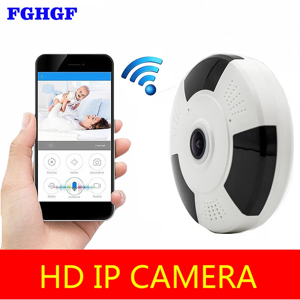 Kruiqi 1080P Fisheye IP Camera Infrared Panoramic Wireless Mini Indoor Cam with IR Night Vision /2-way Audio/ Motion Detection
Kruiqi 1080P Fisheye IP Camera Infrared Panoramic Wireless Mini Indoor Cam with IR Night Vision /2-way Audio/ Motion Detection