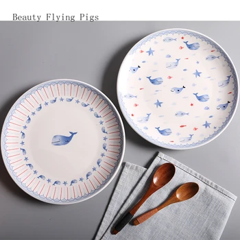 Creative simple dolphin ceramic tableware home decoration round fruit plate hotel western food steak dessert breakfast plate
Creative simple dolphin ceramic tableware home decoration round fruit plate hotel western food steak dessert breakfast plate