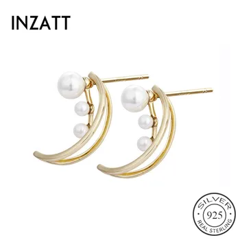 INZATT Real 925 Sterling Silver Hollow Moon Pearl Stud Earrings For Pretty Women Party Unique Design Fine Jewelry Romantic Gift
INZATT Real 925 Sterling Silver Hollow Moon Pearl Stud Earrings For Pretty Women Party Unique Design Fine Jewelry Romantic Gift