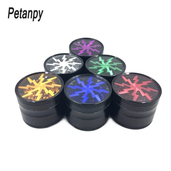 Latest Lightning-shaped 4 Layers Smoking Weed Herb Grinders Tobacco Cigarette Lightning Grinder Weed Crusher 63mm
Latest Lightning-shaped 4 Layers Smoking Weed Herb Grinders Tobacco Cigarette Lightning Grinder Weed Crusher 63mm