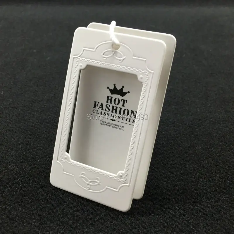 

Customized clothing embossed logo tags/garment paper tag printing/clothing label/main label/t-shirt jacket label 1000 pcs a lot