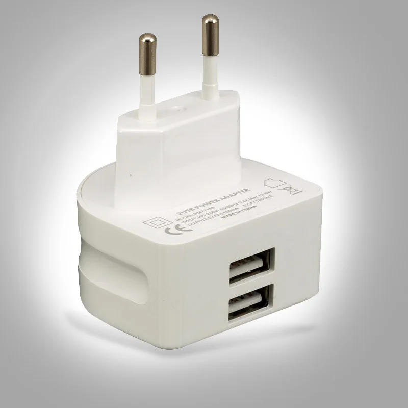 Super Fast 5V 2.1A EU 2 USB Port Micro USB Charger...