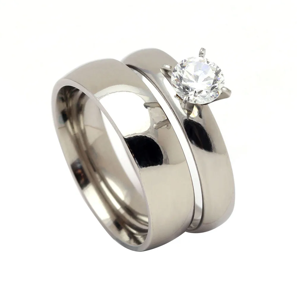 316L Stainless Steel Finger Rings men wedding band jewelry white gold color Woman's titanium steel rings for Stainless jewelry
316L Stainless Steel Finger Rings men wedding band jewelry white gold color Woman's titanium steel rings for Stainless jewelry