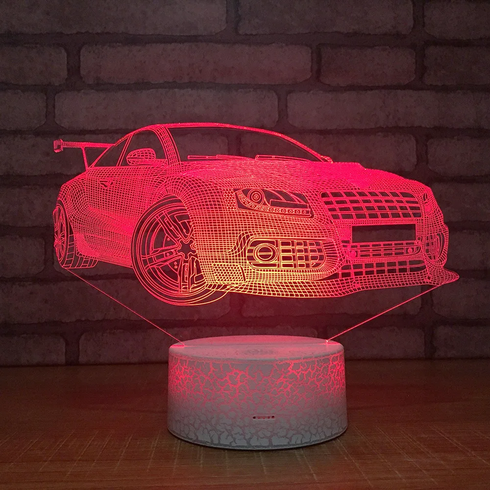 Sports Car 3d Night Light Creative Touch Colorful Led 3d Light Fixtures Intelligent Usb Power Remote Control Light
Sports Car 3d Night Light Creative Touch Colorful Led 3d Light Fixtures Intelligent Usb Power Remote Control Light