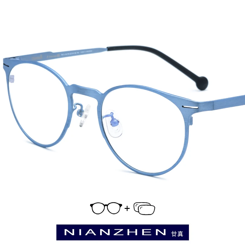 Pure Titanium Eyeglasses Frame Women Vintage Round Myopia Optical Frames Prescription Glasses for Men Spectacles Eyewear 7705
Pure Titanium Eyeglasses Frame Women Vintage Round Myopia Optical Frames Prescription Glasses for Men Spectacles Eyewear 7705