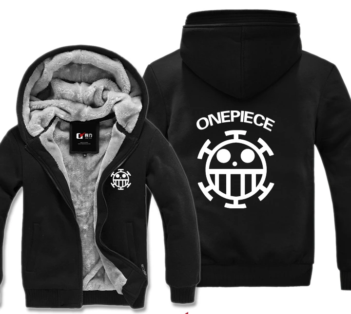 Anime One Piece Inspired Printed Hoodie Hooded Fitness Pullover Heart Pirates!