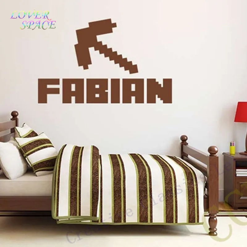 NEW Minecraft Custom Kids Name Removable Vinyl Wall Sticker Decor Nursery Boys Girls Bedroom Wall Stickers Home Decorative
NEW Minecraft Custom Kids Name Removable Vinyl Wall Sticker Decor Nursery Boys Girls Bedroom Wall Stickers Home Decorative