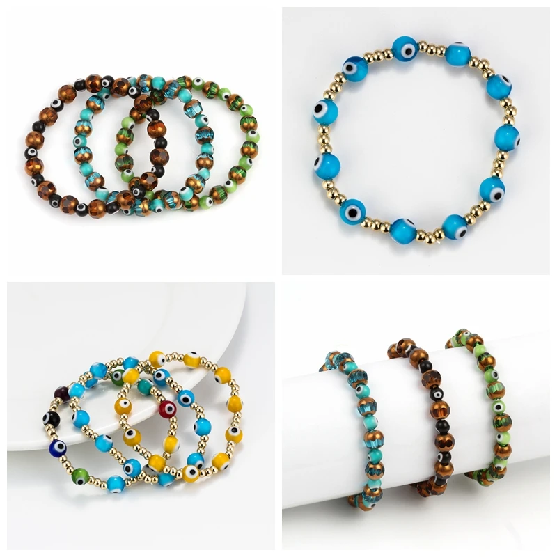 MEIBEADS 1pc Trendy 6/8mm Evil Eye Bracelet Colorful Resin Beads Telescopic Bracelet For Women Girls Summer Yoga Jewelry Gift
MEIBEADS 1pc Trendy 6/8mm Evil Eye Bracelet Colorful Resin Beads Telescopic Bracelet For Women Girls Summer Yoga Jewelry Gift