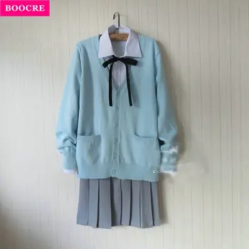 BOOCRE Japanese Korean School Uniforms Uniform Harajuku Preppy Style JK School Uniform Blue Cardigan Sweater Coat Women Suit
BOOCRE Japanese Korean School Uniforms Uniform Harajuku Preppy Style JK School Uniform Blue Cardigan Sweater Coat Women Suit