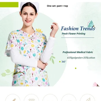 Pet Hospital Dental Clinic Beauty Salon Woman Doctor Clothing Surgical Scrub Set Nurse Cotton Polyester Medical Work Uniform,A6
Pet Hospital Dental Clinic Beauty Salon Woman Doctor Clothing Surgical Scrub Set Nurse Cotton Polyester Medical Work Uniform,A6