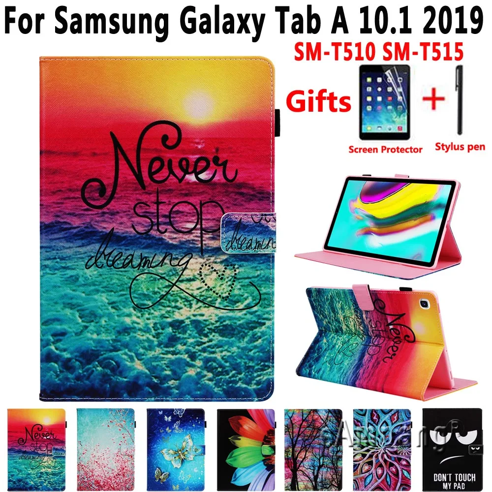 For Samsung Galaxy Tab A 10.1 2019 T510 T515 Case SM-T510 SM-T515 Cover Tablet Painted Shockproof Pu Leather Shell Funda Capa
For Samsung Galaxy Tab A 10.1 2019 T510 T515 Case SM-T510 SM-T515 Cover Tablet Painted Shockproof Pu Leather Shell Funda Capa