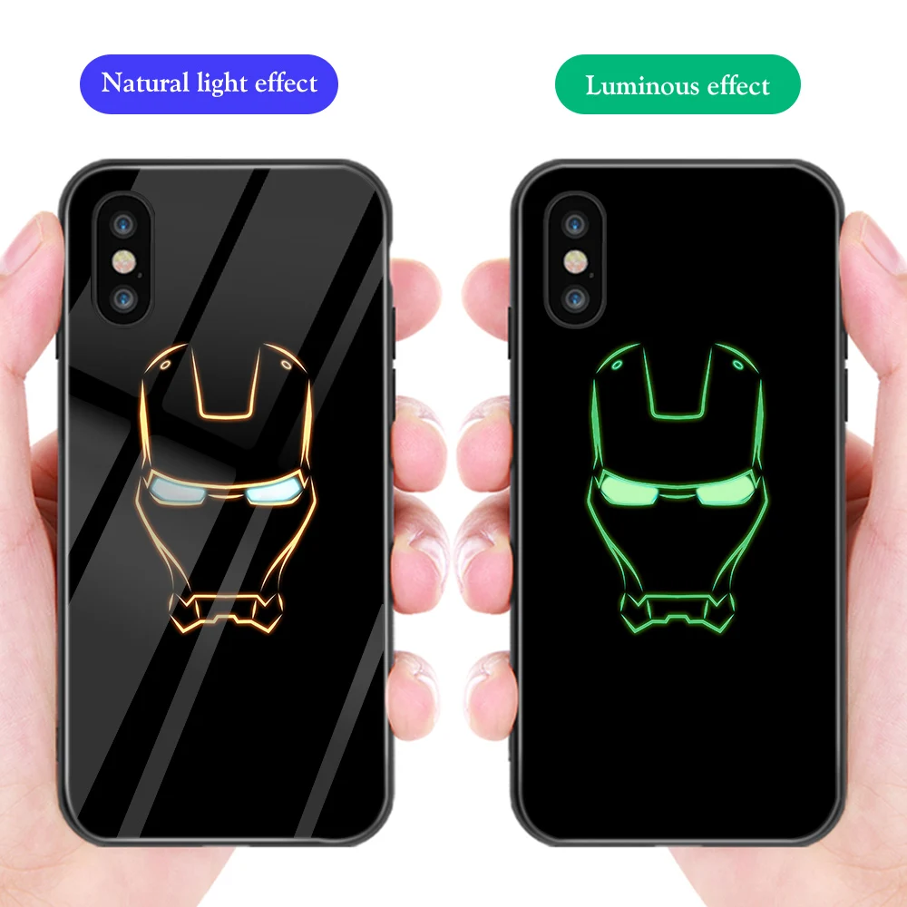 ciciber Phone Case for Iphone 7 8 6 6S Plus Marvel Avengers Luminous Tempered Glass Cases for Iphone 11 Pro XR XS MAX X Cover
ciciber Phone Case for Iphone 7 8 6 6S Plus Marvel Avengers Luminous Tempered Glass Cases for Iphone 11 Pro XR XS MAX X Cover
