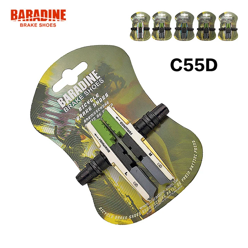 BARADINE mountain bike brake pads brake block v brake pads totipotent three-color rubber brake c55d
BARADINE mountain bike brake pads brake block v brake pads totipotent three-color rubber brake c55d