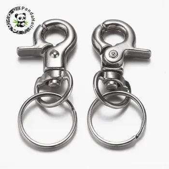 100pcs Zinc Alloy Swivel Clasp Key Chains with Iron Ring Findings for Jewelry Making DIY Accessories 47mm
100pcs Zinc Alloy Swivel Clasp Key Chains with Iron Ring Findings for Jewelry Making DIY Accessories 47mm