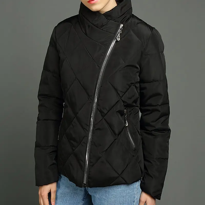 Winter Warm 2019 Black Gothic Simple Casual Women Cotton Padded Jackets Loose Zipper Pocket Outwears Female Overcoats Blue Coats
Winter Warm 2019 Black Gothic Simple Casual Women Cotton Padded Jackets Loose Zipper Pocket Outwears Female Overcoats Blue Coats
