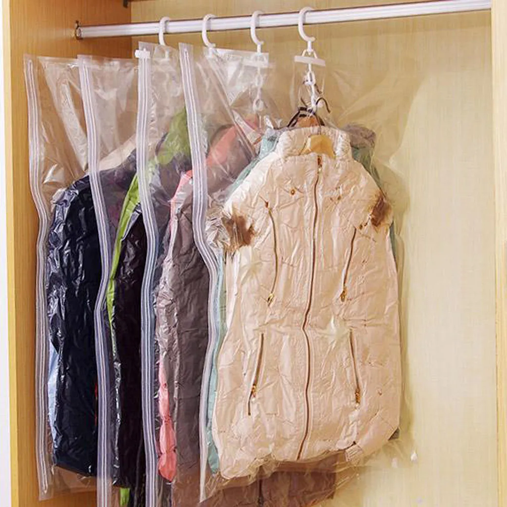 Side pull Hanging Transparent Vacuum Storage Bag Compression Bag Hook Clothes transparent bag wardrobe organizer for luggage
Side pull Hanging Transparent Vacuum Storage Bag Compression Bag Hook Clothes transparent bag wardrobe organizer for luggage