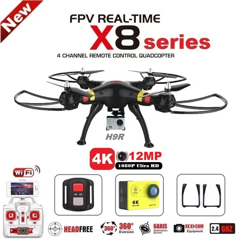 

SYMA X8C X8G X8W X8HG X8 FPV RC Drone With H9R 4K Camera 1080p Ultra HD WiFi 2.4G 4CH RC Quadcopter Helicopter Professional Dron