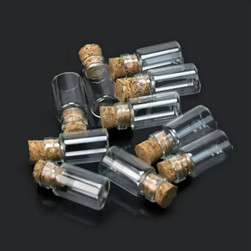 10pcs/set Small Wish Bottle Tiny Clear Empty Wishing Glass Message Vial With Cork Stopper 1ml Mini Containers Bottle MS193
10pcs/set Small Wish Bottle Tiny Clear Empty Wishing Glass Message Vial With Cork Stopper 1ml Mini Containers Bottle MS193