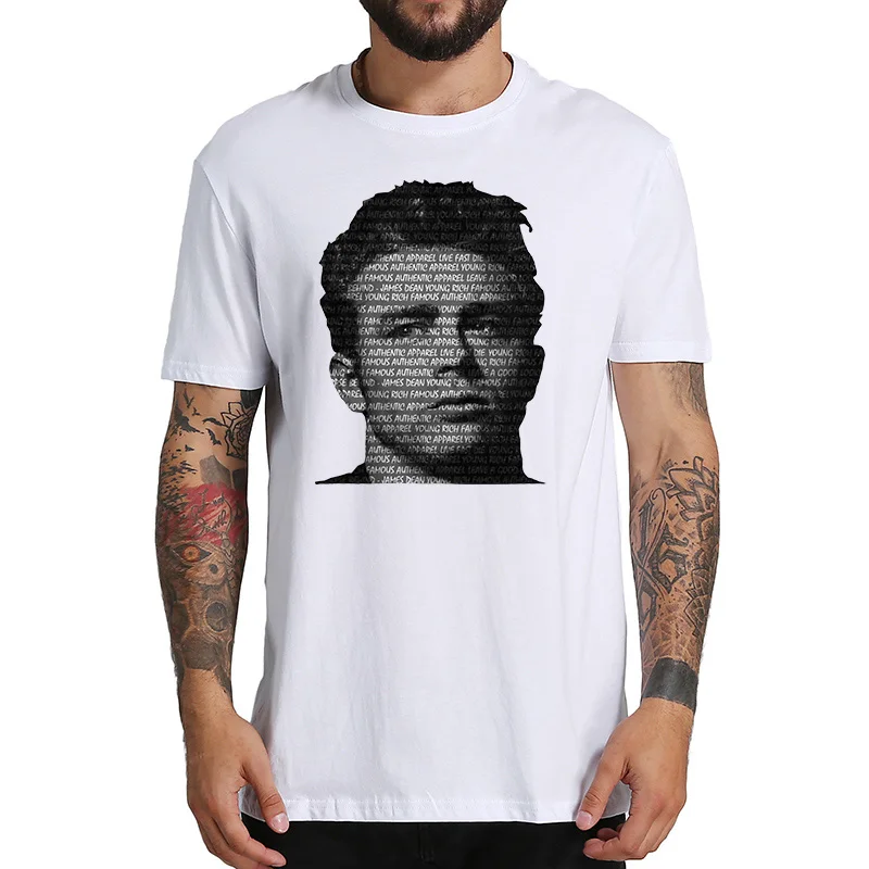 EU Size 100% Cotton T Shirt American Actor Icon Tees Jame Dean Homme Loose Casual Short Sleeve O-Neck Tops Clothing
EU Size 100% Cotton T Shirt American Actor Icon Tees Jame Dean Homme Loose Casual Short Sleeve O-Neck Tops Clothing