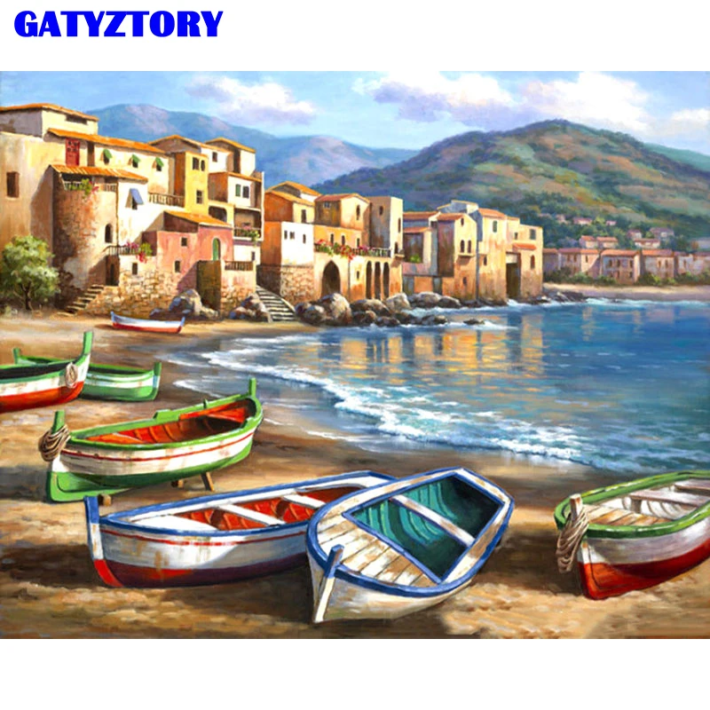 Frameless Beach Boats DIY Painting By Numbers Modern Landscape Wall Art Picture Drawing On Canvas For Living Room Home Decor
Frameless Beach Boats DIY Painting By Numbers Modern Landscape Wall Art Picture Drawing On Canvas For Living Room Home Decor