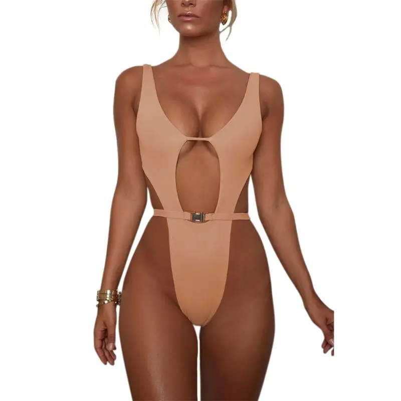 2019 women Swimwear Sexy high cut one piece swimsuit Backless swim suit Buckle Hollow Out thong Bathing suit female Monokini
2019 women Swimwear Sexy high cut one piece swimsuit Backless swim suit Buckle Hollow Out thong Bathing suit female Monokini