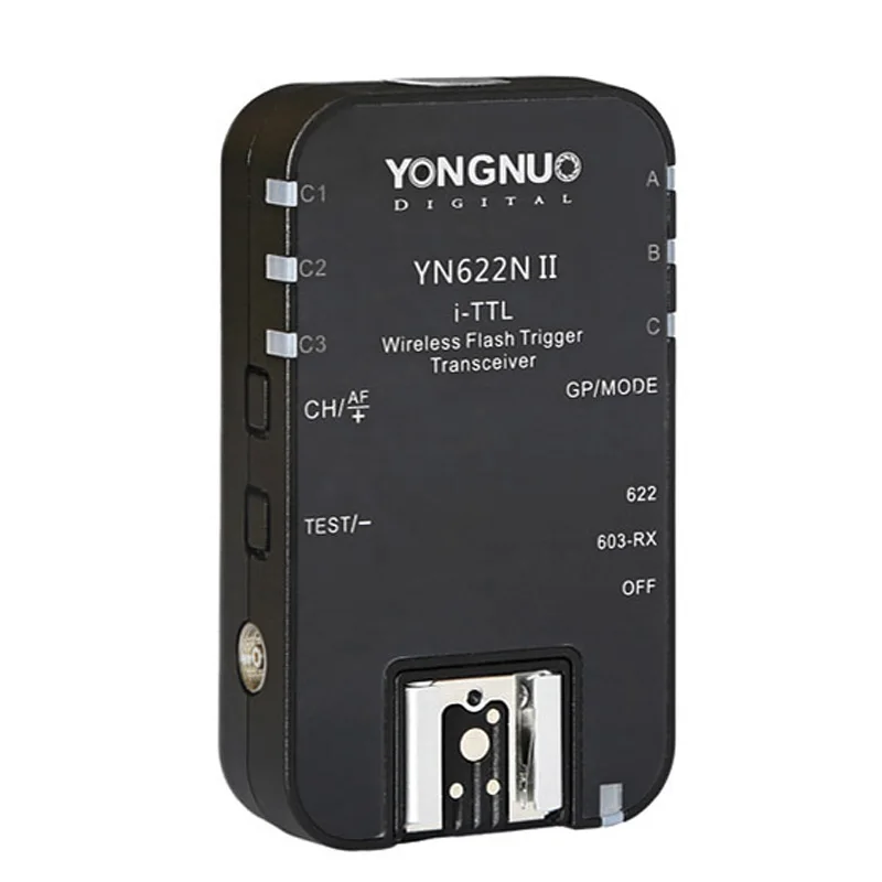 1pcs YONGNUO TTL Transceiver i-TTL 2.4G Wireless Flash Trigger YN622N II HSS 1/8000 For Nikon DSLR Camera Speedlite SB910 SB900
1pcs YONGNUO TTL Transceiver i-TTL 2.4G Wireless Flash Trigger YN622N II HSS 1/8000 For Nikon DSLR Camera Speedlite SB910 SB900