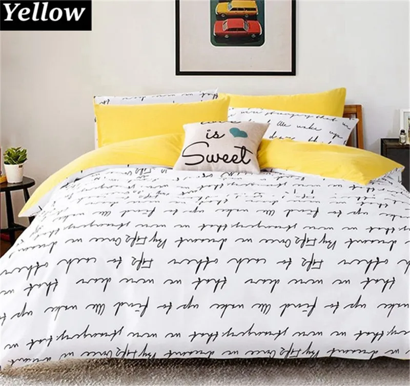 Home Textiles letter Printing Duvet Cover Sets King Activity Bedding sets RU USA Size,Quilt cover Sheet Set Bedroom Bedding Bed
Home Textiles letter Printing Duvet Cover Sets King Activity Bedding sets RU USA Size,Quilt cover Sheet Set Bedroom Bedding Bed