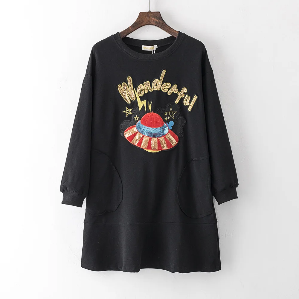 Zuolunouba New summer tops Female Long t shirts Casual Half sleeve tees Sequined fashion Letter wonderful women T shirt black
Zuolunouba New summer tops Female Long t shirts Casual Half sleeve tees Sequined fashion Letter wonderful women T shirt black