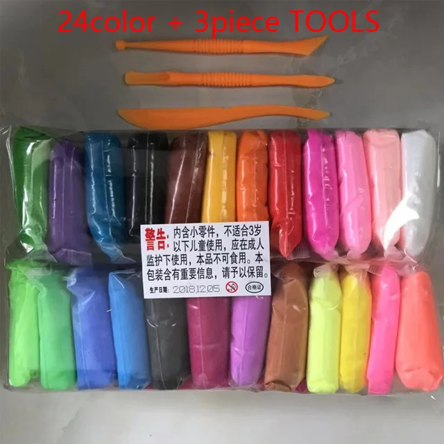 24pcs/set Play Dough Soft Polymer DIY Plasticine Clay Slime Air Dry Hand Kid Casting DIY Tool Soft Plasticine Toy Polymer Clay
24pcs/set Play Dough Soft Polymer DIY Plasticine Clay Slime Air Dry Hand Kid Casting DIY Tool Soft Plasticine Toy Polymer Clay