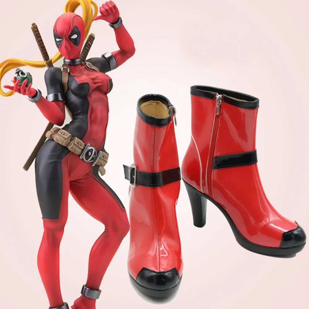 Deadpool Cosplay Shoes Boots High Heels Female Version Halloween Carnival Cosplay Costume Accessories For Women
Deadpool Cosplay Shoes Boots High Heels Female Version Halloween Carnival Cosplay Costume Accessories For Women